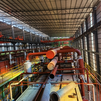 Línea de acero fabricante de la galvanización de la inmersión caliente de la tira 0.5-1.5m m 400m m 70000TPY