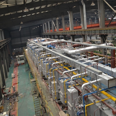 Metal de acero Ss del proceso de planta de galvanización de la inmersión caliente 1.3-2.5m m 300-850m m