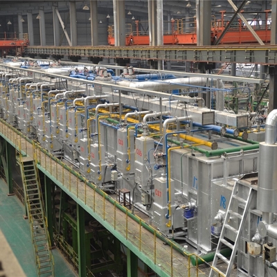Metal de acero Ss del proceso de planta de galvanización de la inmersión caliente 1.3-2.5m m 300-850m m