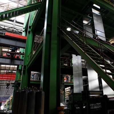 Cadena de producción de acero de la galvanización de la inmersión caliente de la tira bobina fría de HDGL para cubrir el cinc